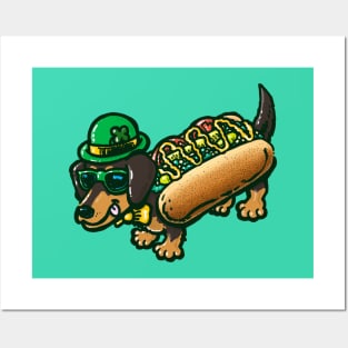 St Patricks Day Chicago Dog Posters and Art